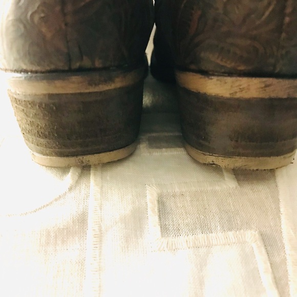 Circle G Green and Brown Ankle Boots - Picture 6 of 7